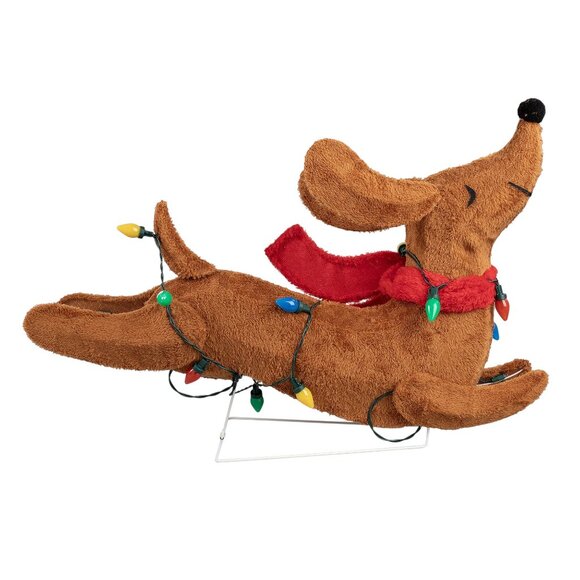 30" LED Dachshund Dog Christmas Decor Indoor/Outdoor Prop Muilticolor Lights - Picture 3 of 6